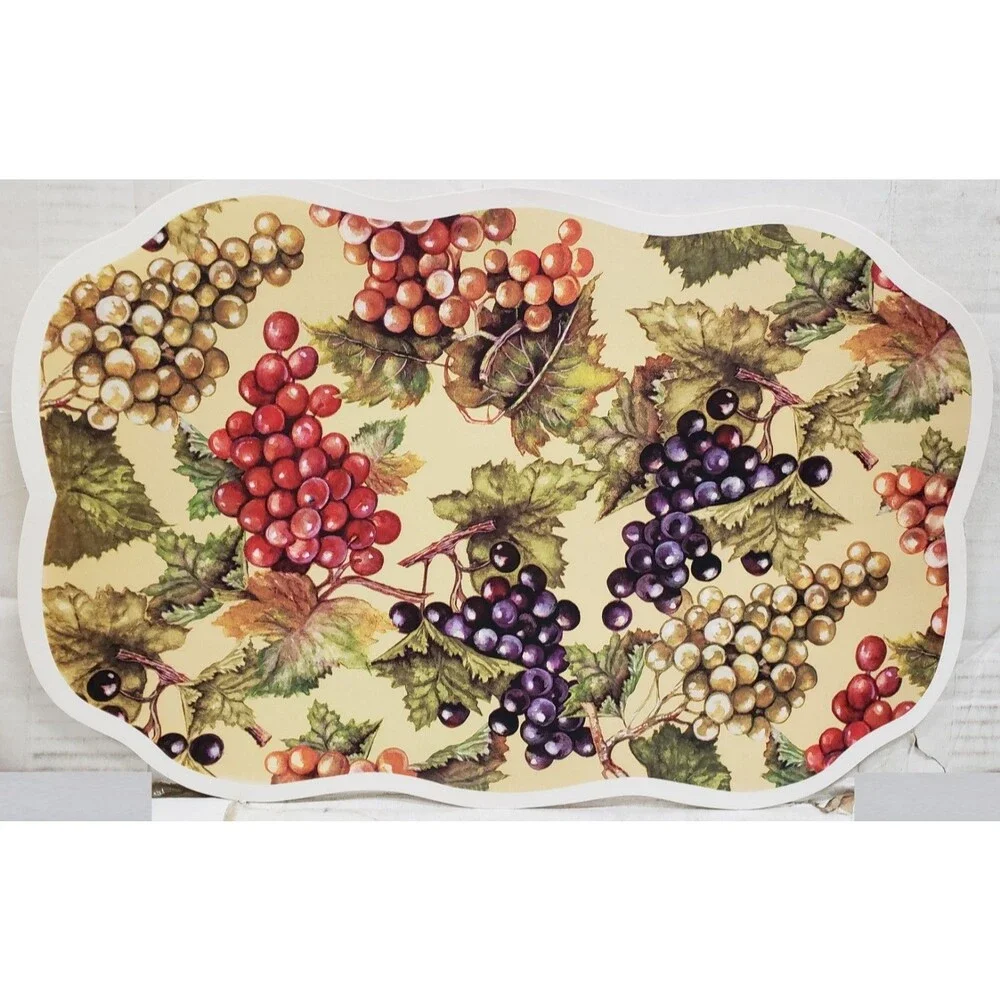 Set of 4 Same Kitchen Vinyl Non Clear Placemats (18